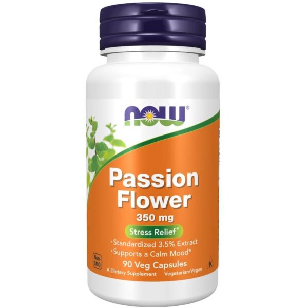 Now Foods Męczennica Cielista (Passion Flower) Extract 350 mg 90 veg